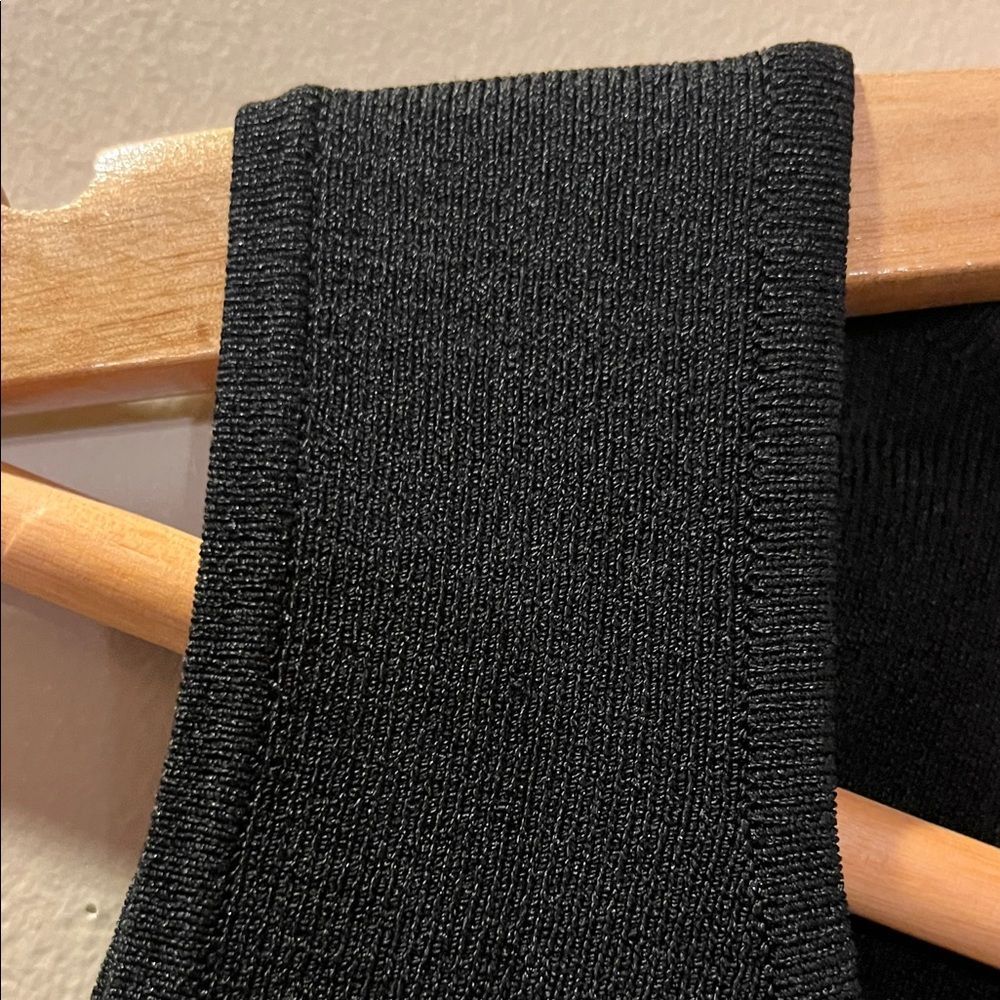 Talbots Black Ribbed Scoop-Neck Tank Top - Picture 4 of 7